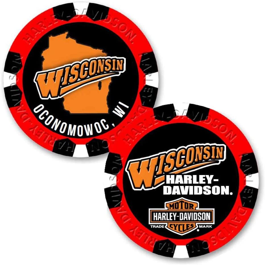 Detail Harley Davidson Poker Chip Set Nomer 50