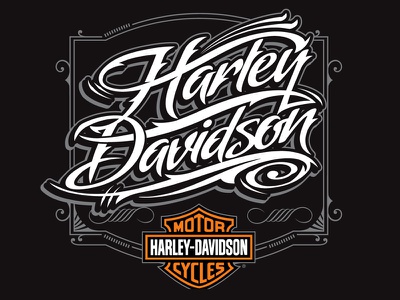 Detail Harley Davidson Script Logo Nomer 10