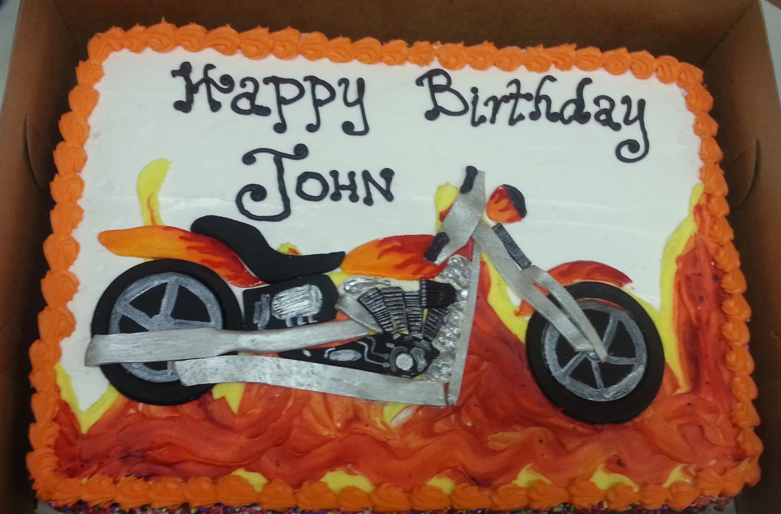 Detail Harley Davidson Sheet Cake Nomer 44