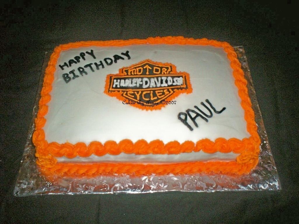 Detail Harley Davidson Sheet Cake Nomer 48