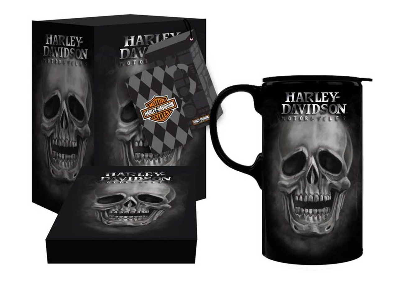 Harley Davidson Skull Coffee Mug - KibrisPDR