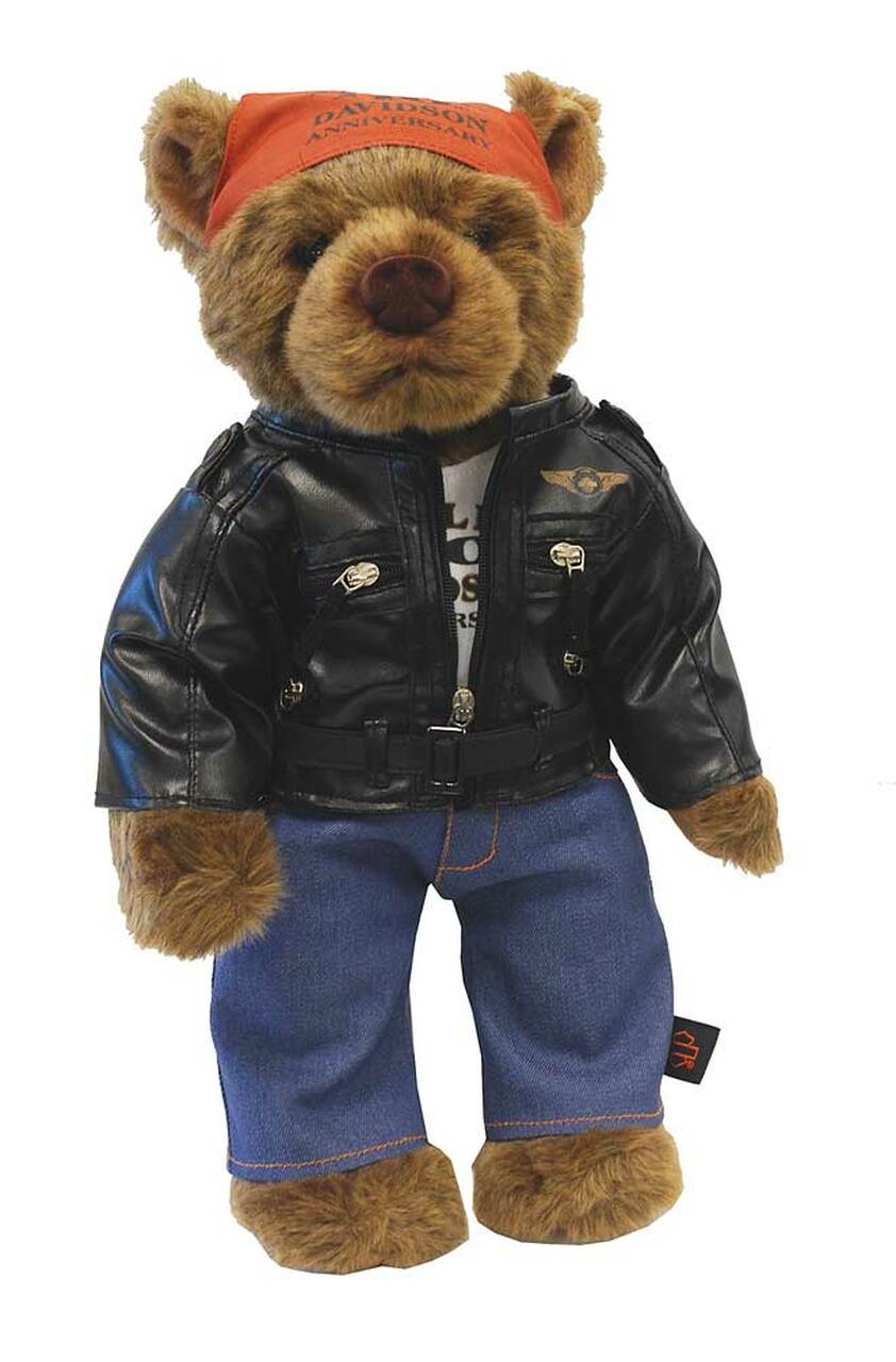 Detail Harley Davidson Stuffed Bear Nomer 11