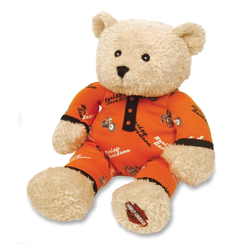 Detail Harley Davidson Stuffed Bear Nomer 4