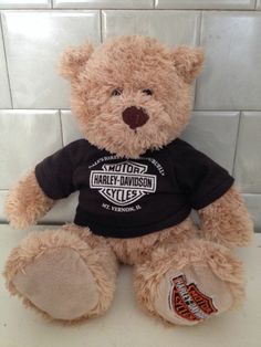 Detail Harley Davidson Stuffed Bear Nomer 33
