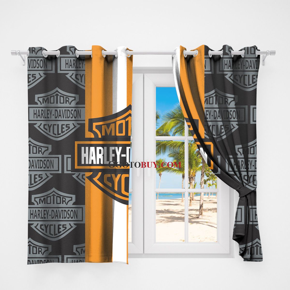 Detail Harley Davidson Window Curtains Nomer 5