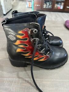 Detail Harley Flame Boots Nomer 14