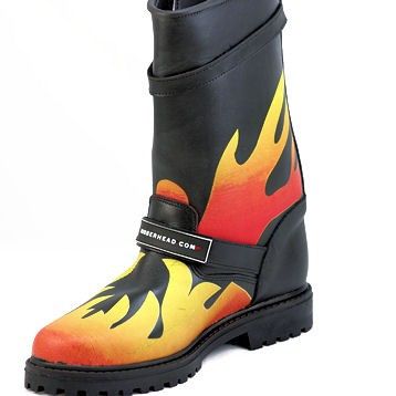 Detail Harley Flame Boots Nomer 37