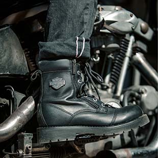 Detail Harley Flame Boots Nomer 46