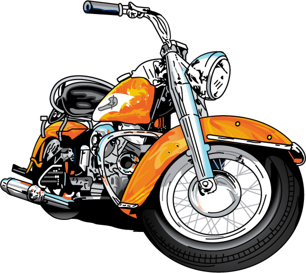 Harley Motorcycle Clipart - KibrisPDR