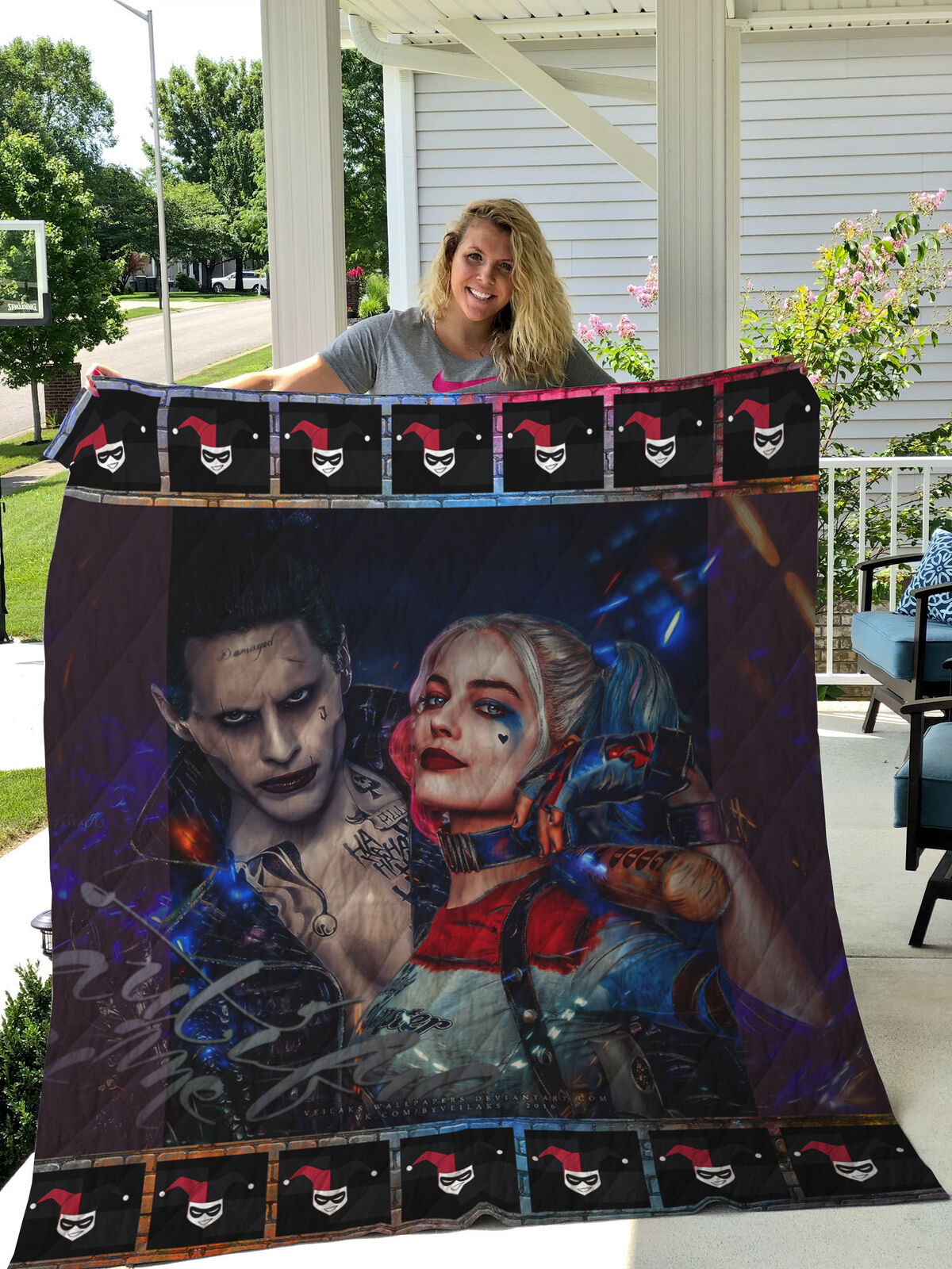 Detail Harley Quinn And Joker Blanket Nomer 5