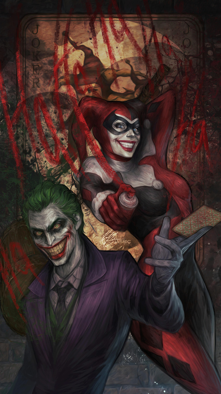 Detail Harley Quinn And Joker Iphone Wallpaper Nomer 25