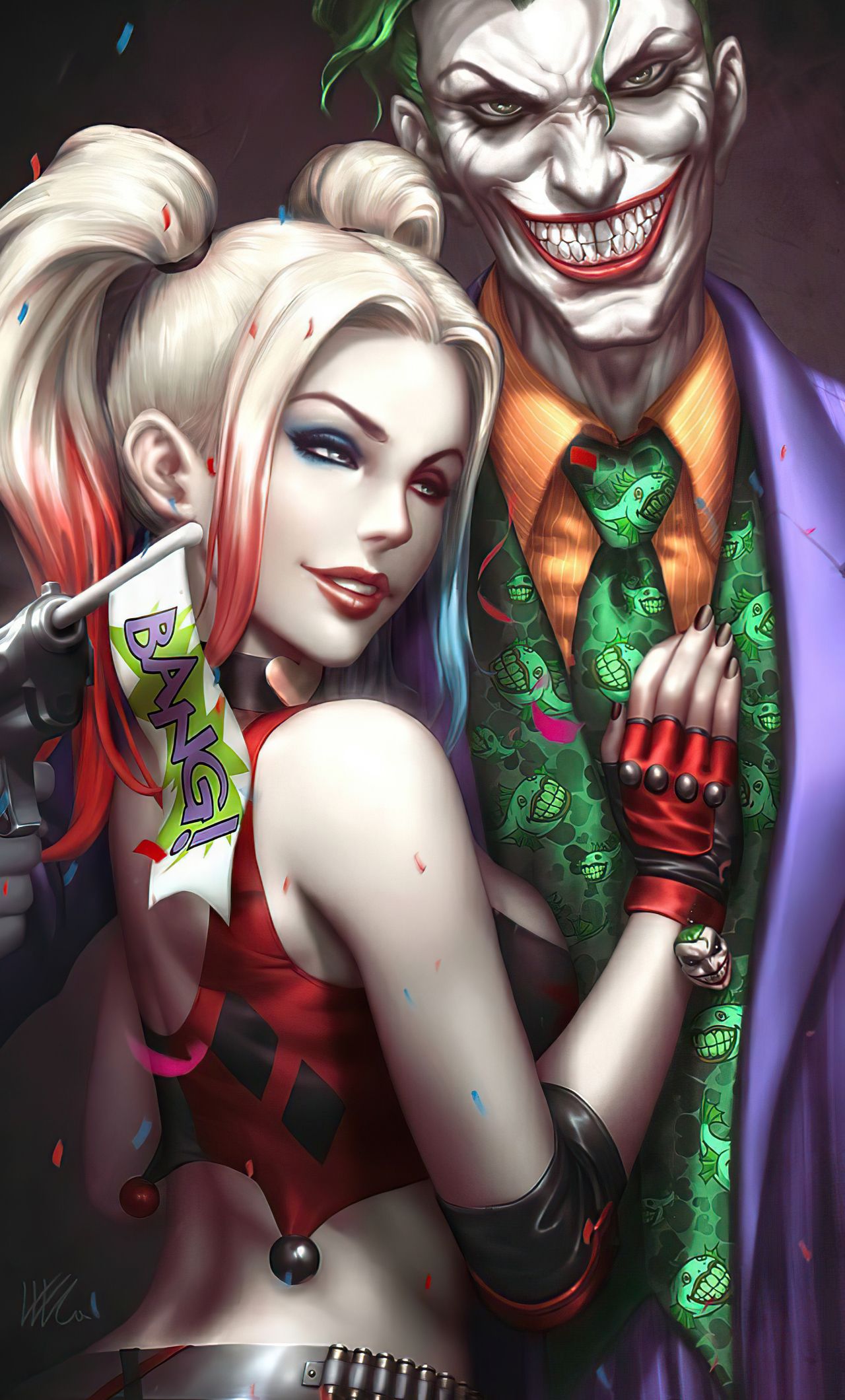 Detail Harley Quinn And Joker Iphone Wallpaper Nomer 28