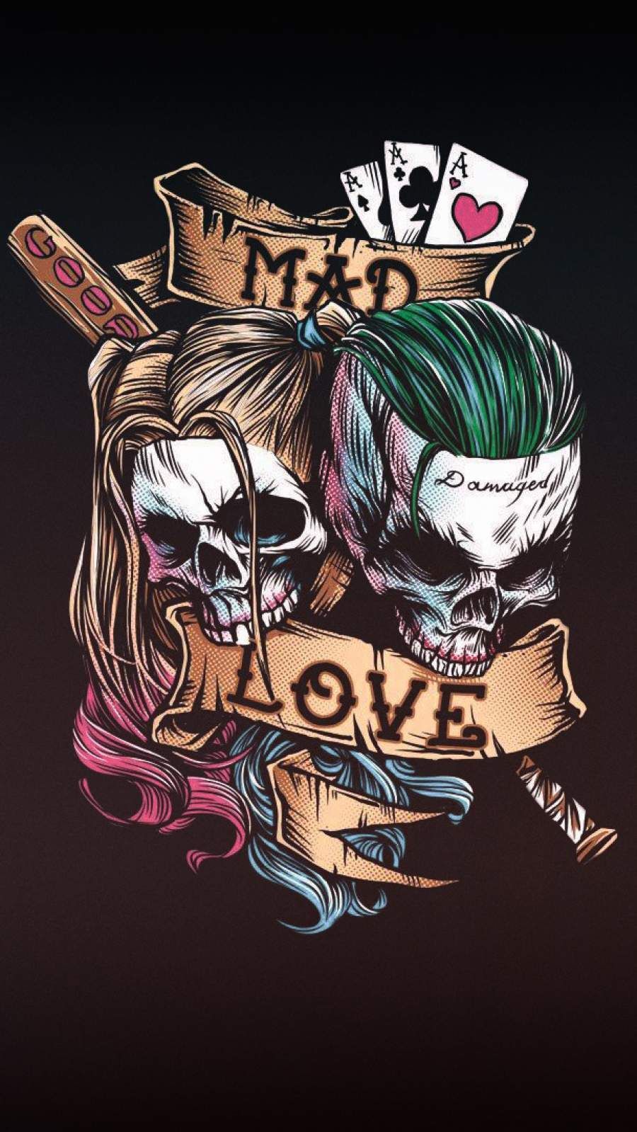Detail Harley Quinn And Joker Iphone Wallpaper Nomer 4