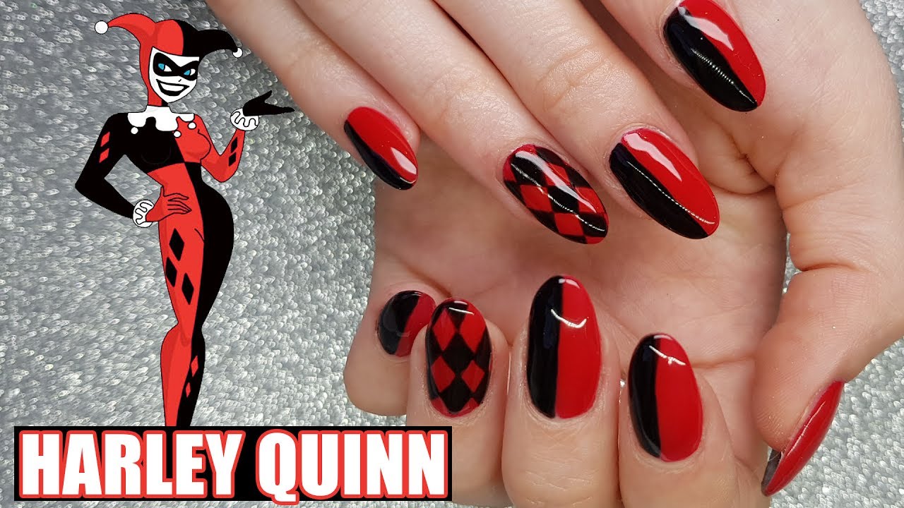 Detail Harley Quinn And Joker Nail Designs Nomer 18