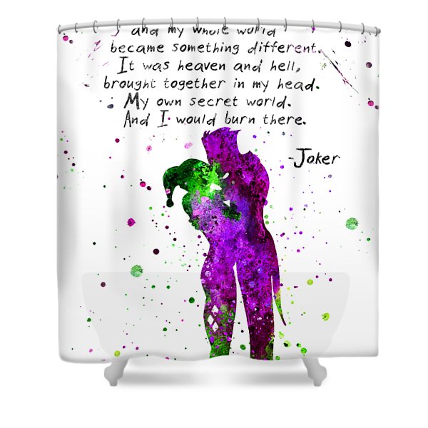 Detail Harley Quinn And Joker Shower Curtain Nomer 56