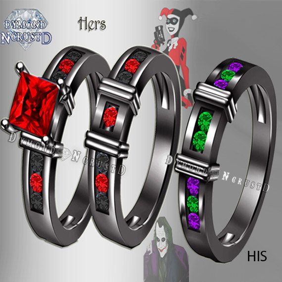 Detail Harley Quinn And Joker Wedding Ring Nomer 9