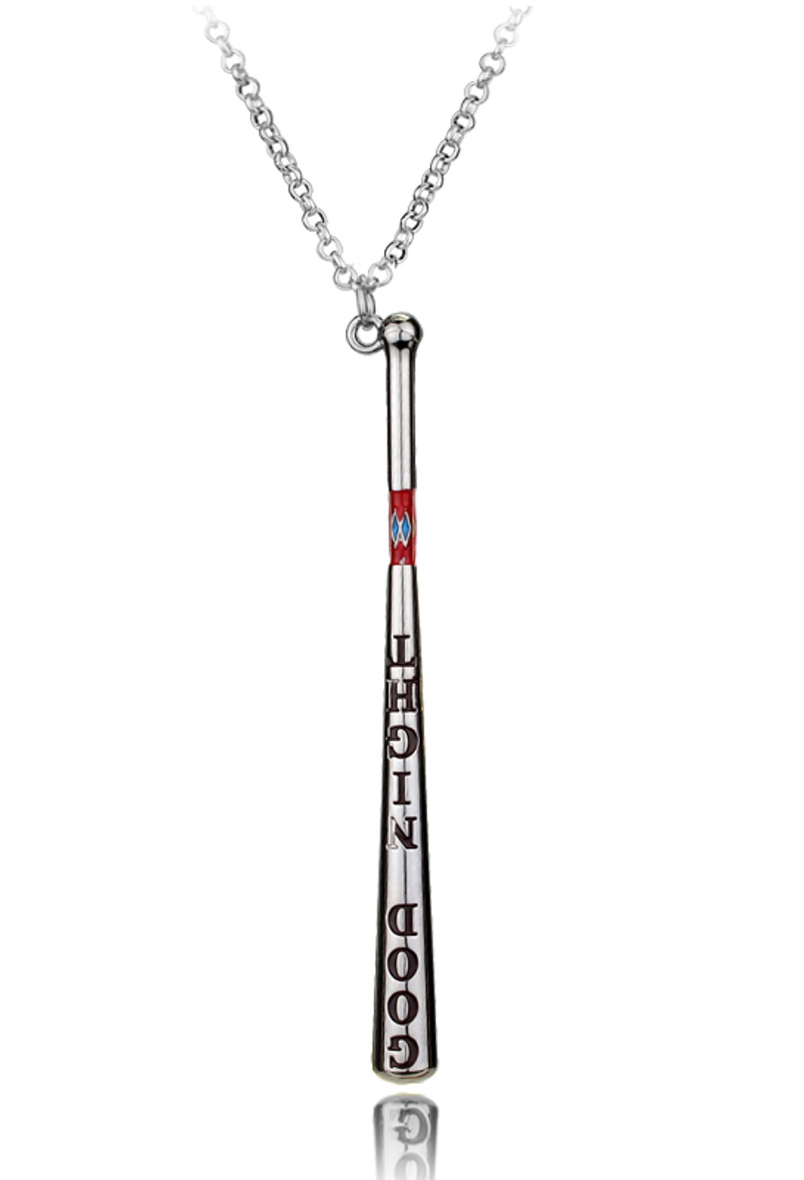 Detail Harley Quinn Bat Necklace Nomer 2