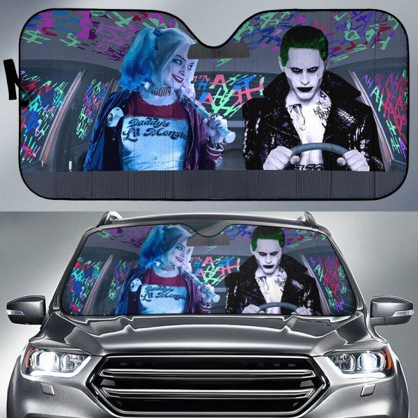 Detail Harley Quinn Car Sun Shade Nomer 13