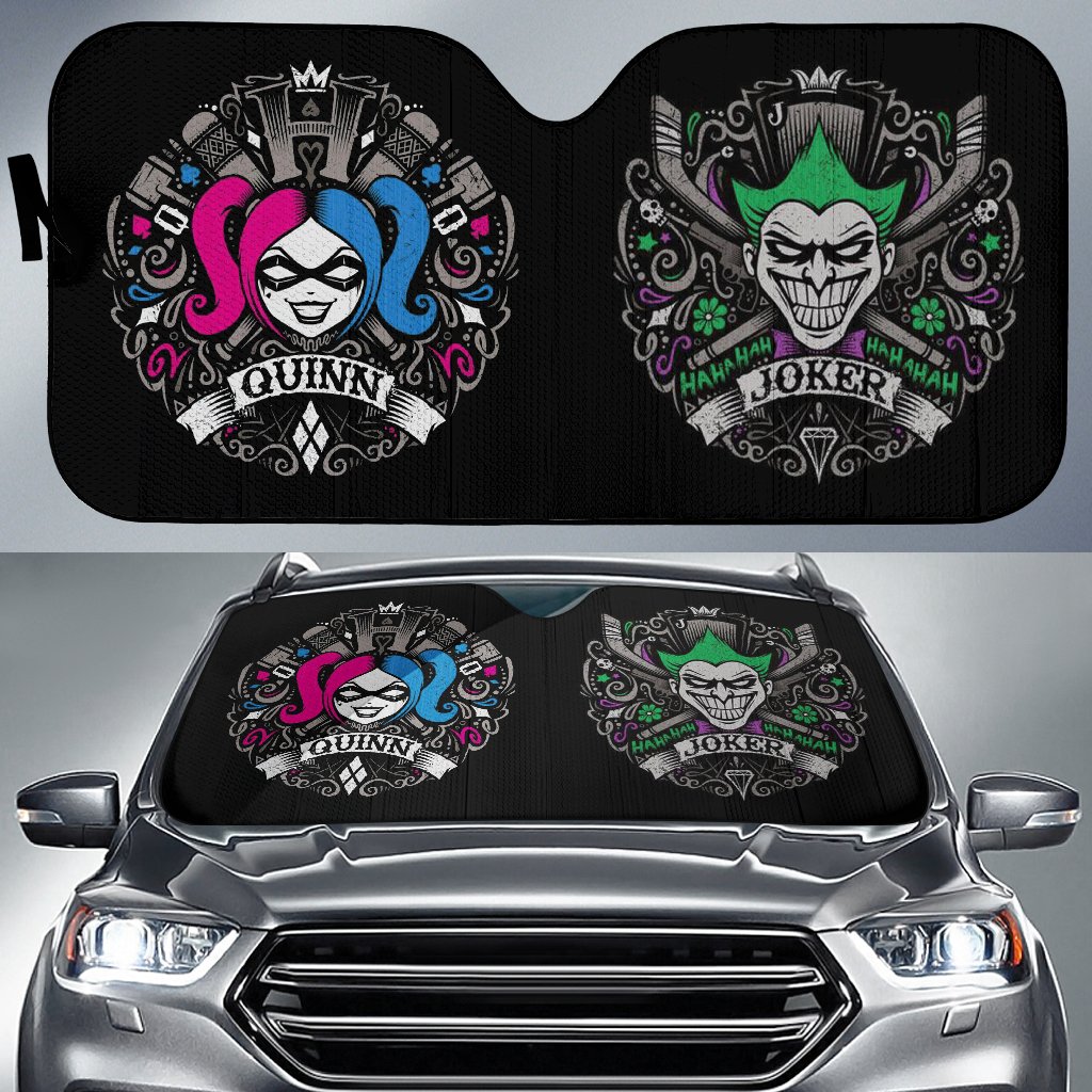 Detail Harley Quinn Car Sun Shade Nomer 3