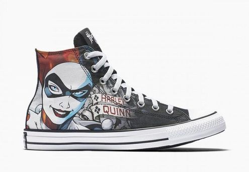 Detail Harley Quinn Converse Shoes Nomer 50