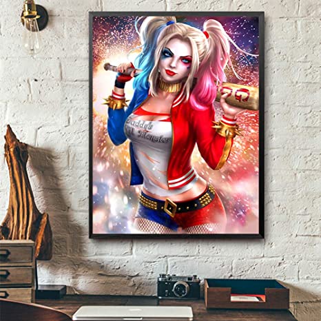 Detail Harley Quinn Diamond Painting Nomer 2