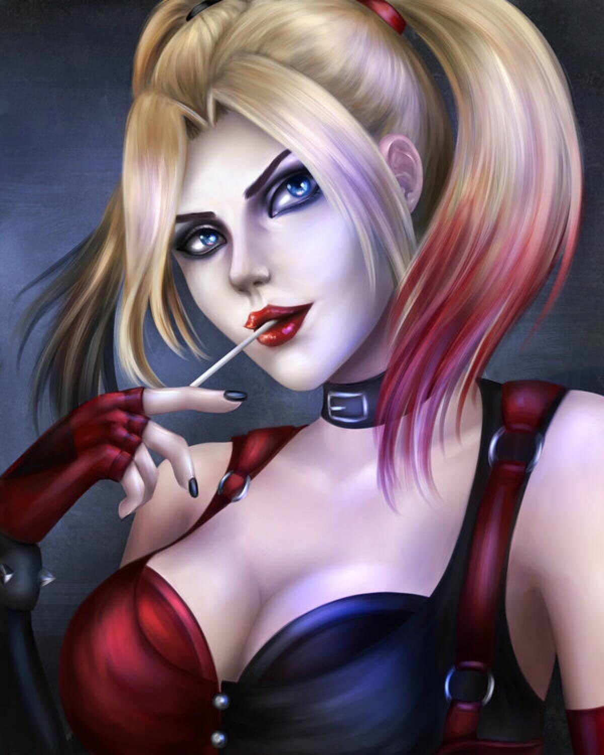 Detail Harley Quinn Diamond Painting Nomer 42