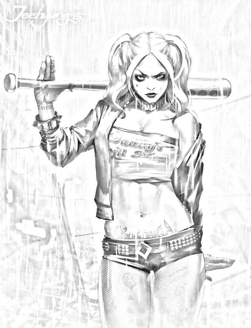 Detail Harley Quinn Drawings In Pencil Nomer 15