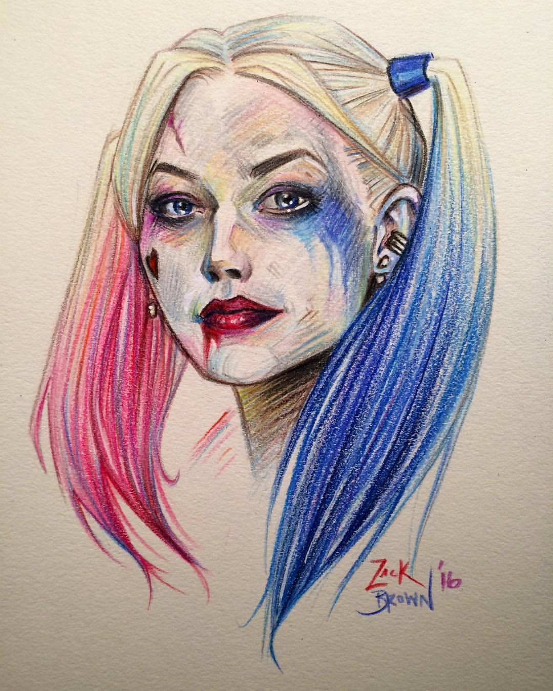 Detail Harley Quinn Drawings In Pencil Nomer 31