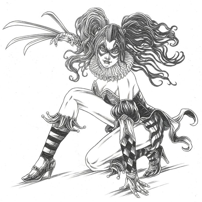 Detail Harley Quinn Drawings In Pencil Nomer 35