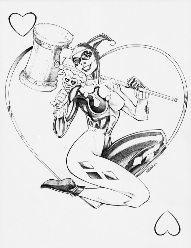 Detail Harley Quinn Drawings In Pencil Nomer 39