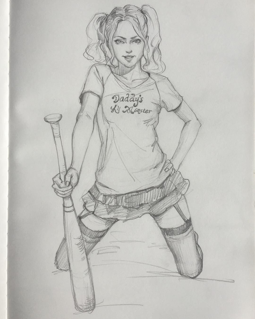 Detail Harley Quinn Drawings In Pencil Nomer 48