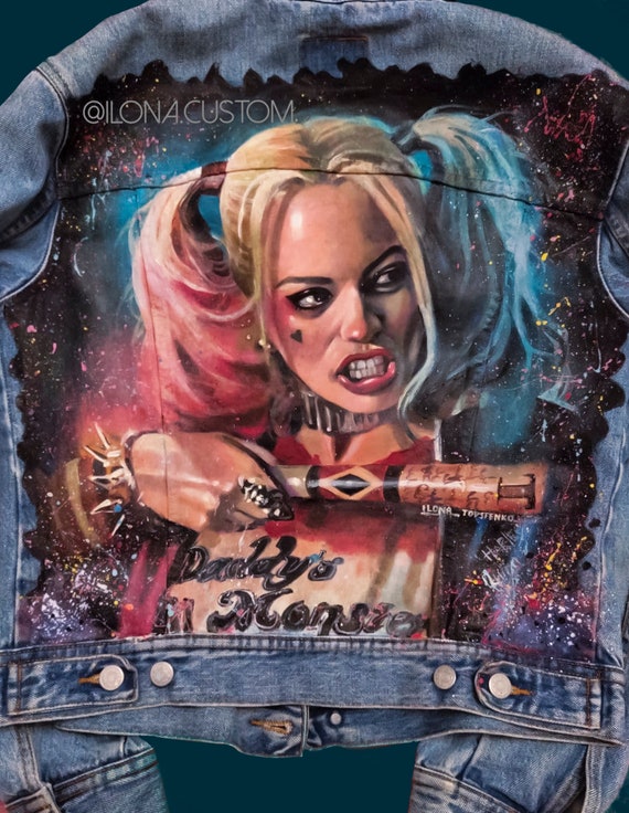 Detail Harley Quinn Jean Jacket Nomer 55