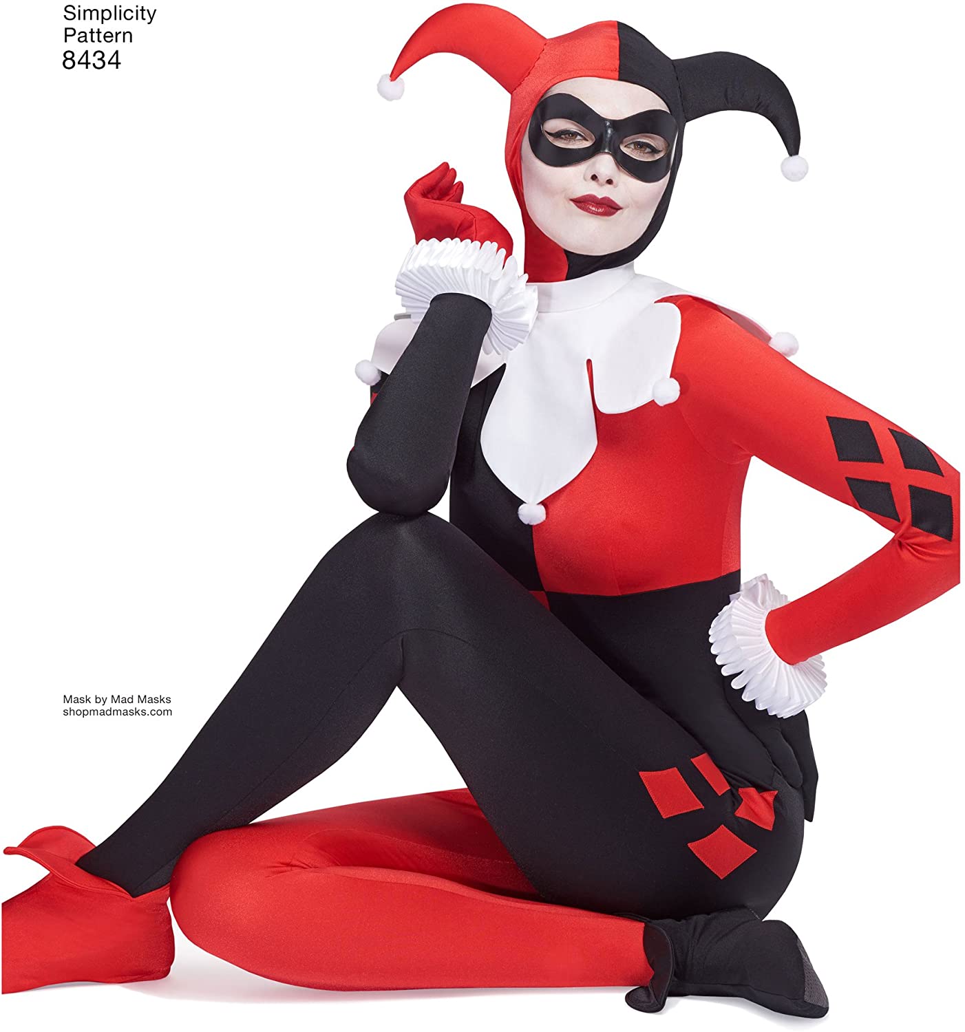 Detail Harley Quinn Jester Costume For Sale Nomer 10