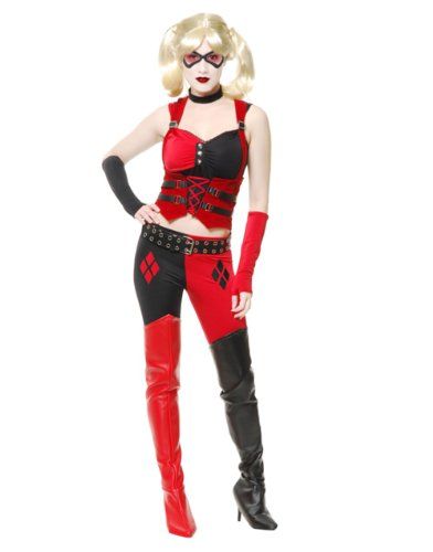 Detail Harley Quinn Jester Costume For Sale Nomer 19