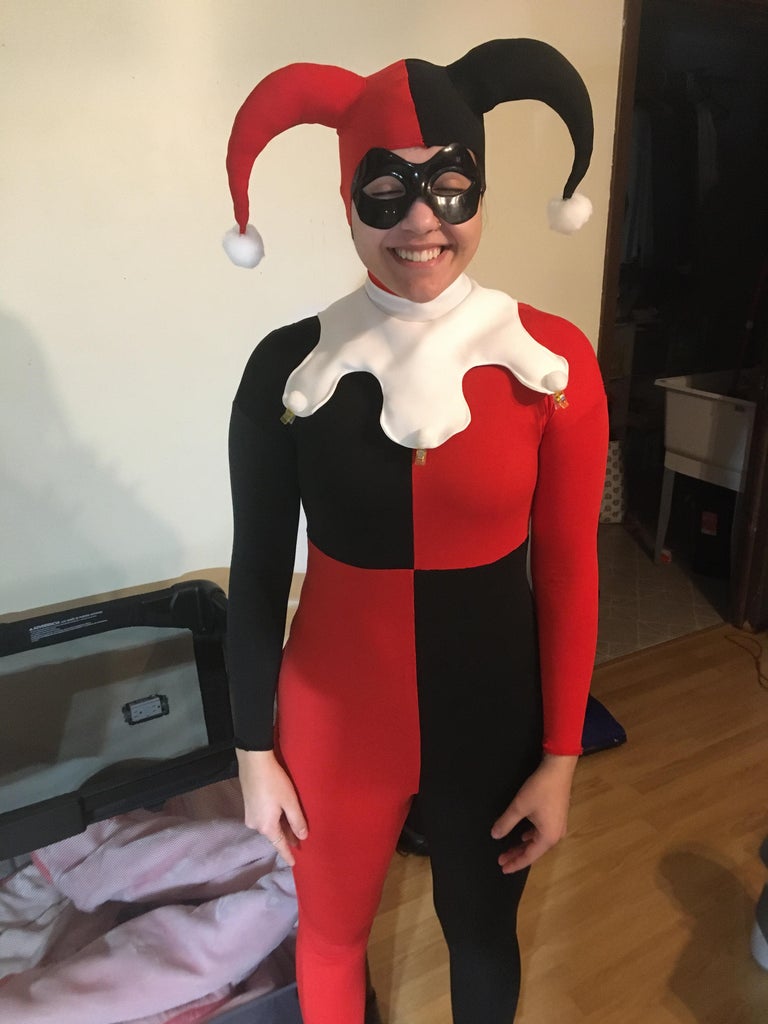 Detail Harley Quinn Jester Costume For Sale Nomer 22