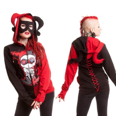 Detail Harley Quinn Jester Hoodie Nomer 44