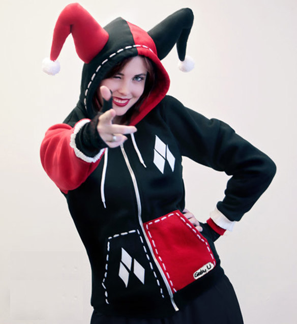 Detail Harley Quinn Jester Hoodie Nomer 6