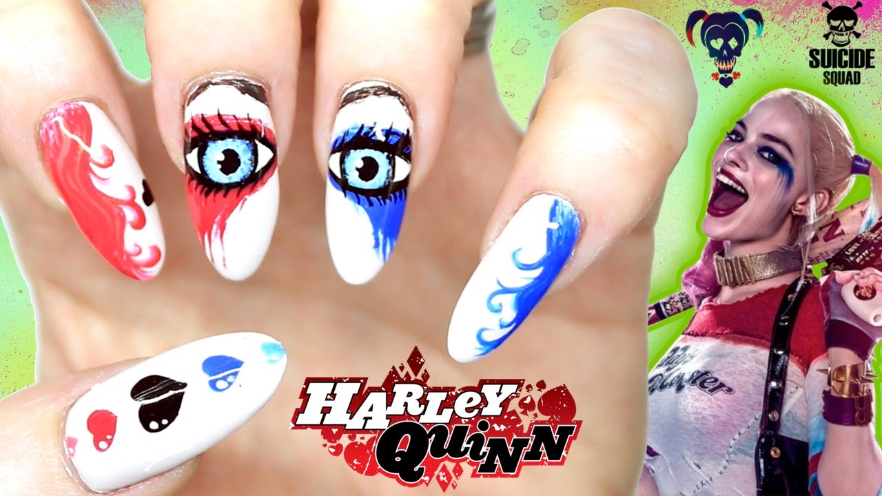 Detail Harley Quinn Nail Art Designs Nomer 20