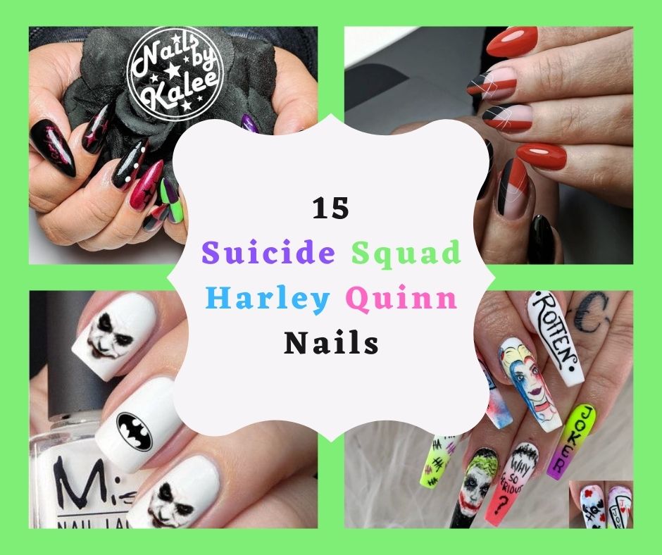 Detail Harley Quinn Nail Art Designs Nomer 26