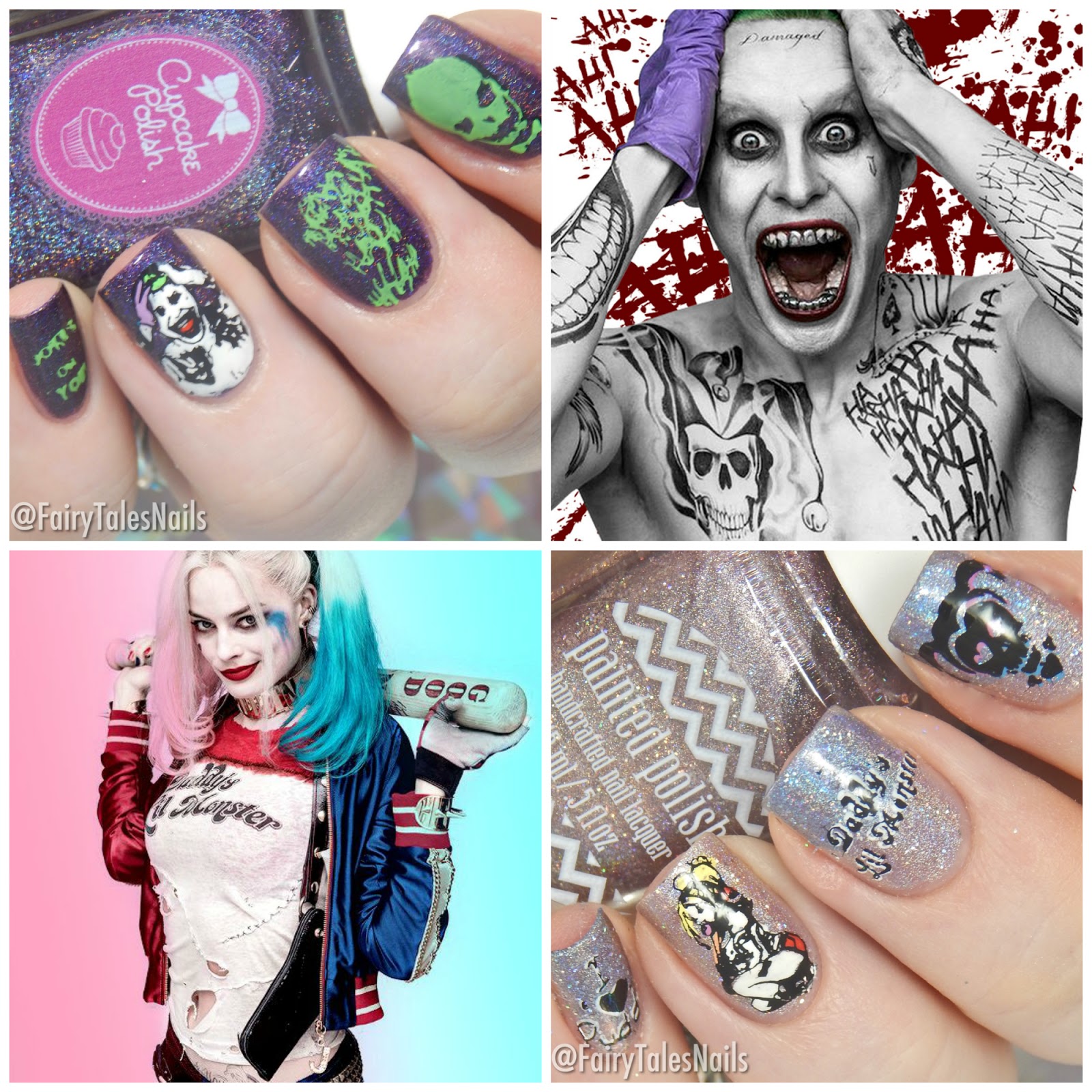 Detail Harley Quinn Nail Art Designs Nomer 44