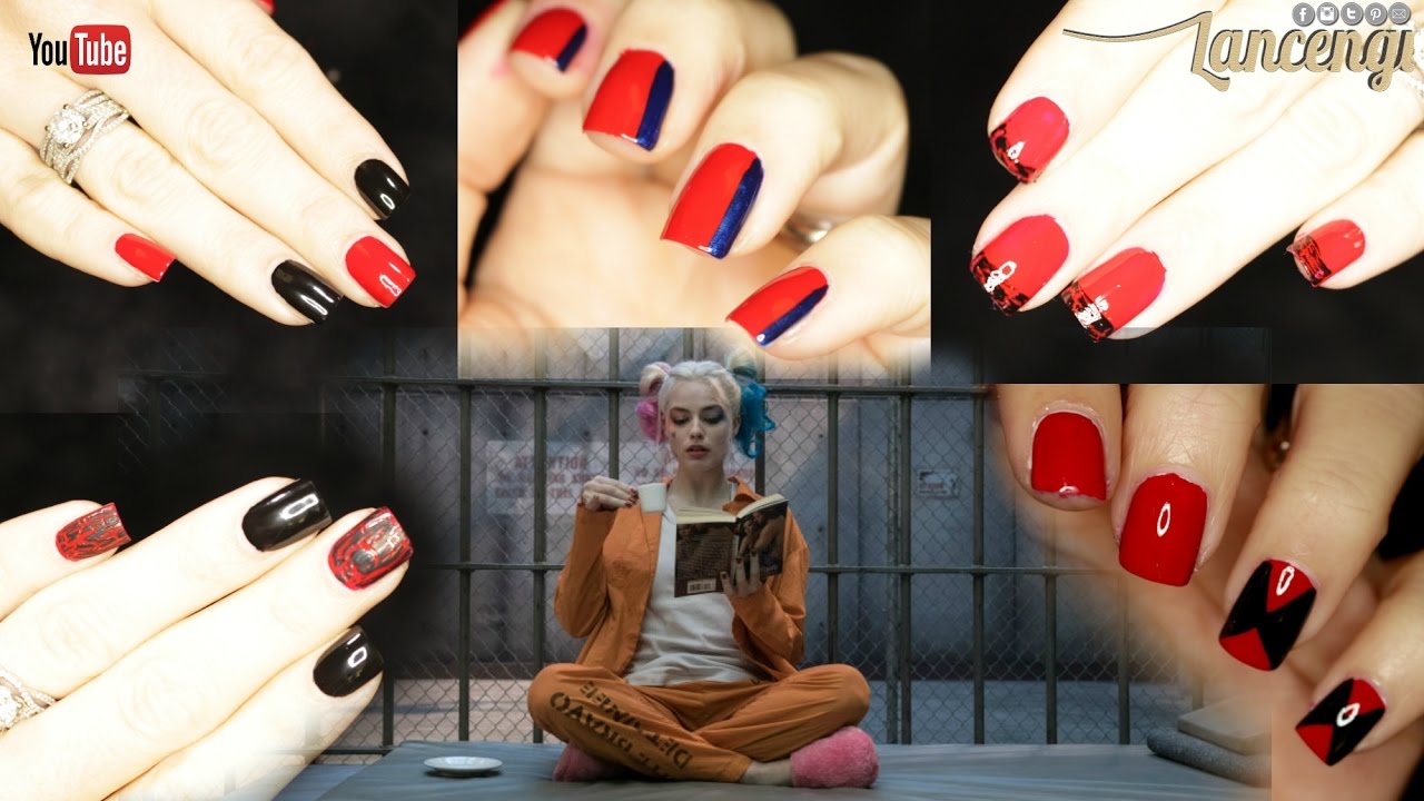 Detail Harley Quinn Nail Art Designs Nomer 9