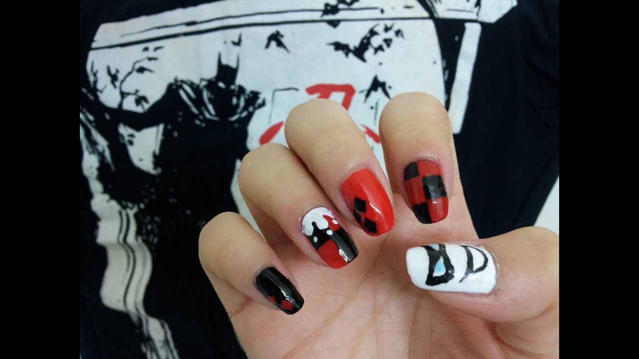 Detail Harley Quinn Nail Design Nomer 12