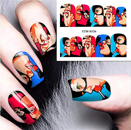 Detail Harley Quinn Nail Stickers Nomer 11