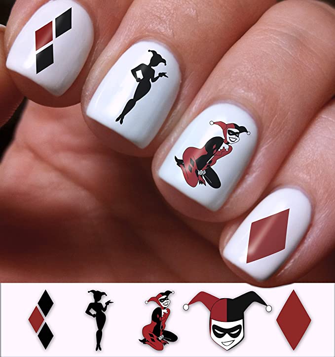 Detail Harley Quinn Nail Stickers Nomer 22