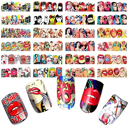 Detail Harley Quinn Nail Stickers Nomer 24