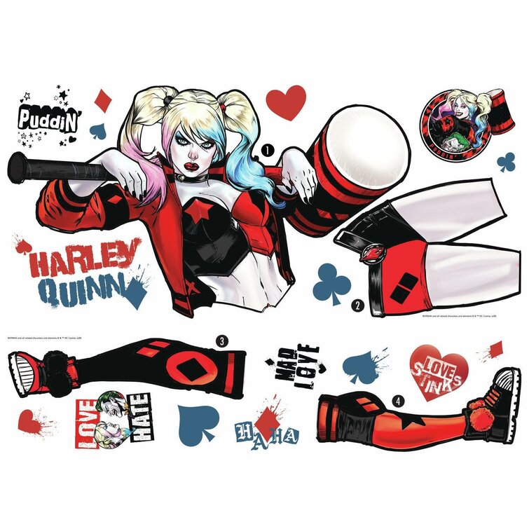 Detail Harley Quinn Nail Stickers Nomer 51