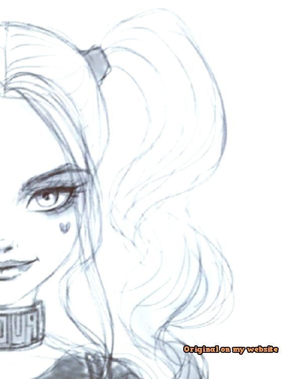 Detail Harley Quinn Pencil Drawings Nomer 35