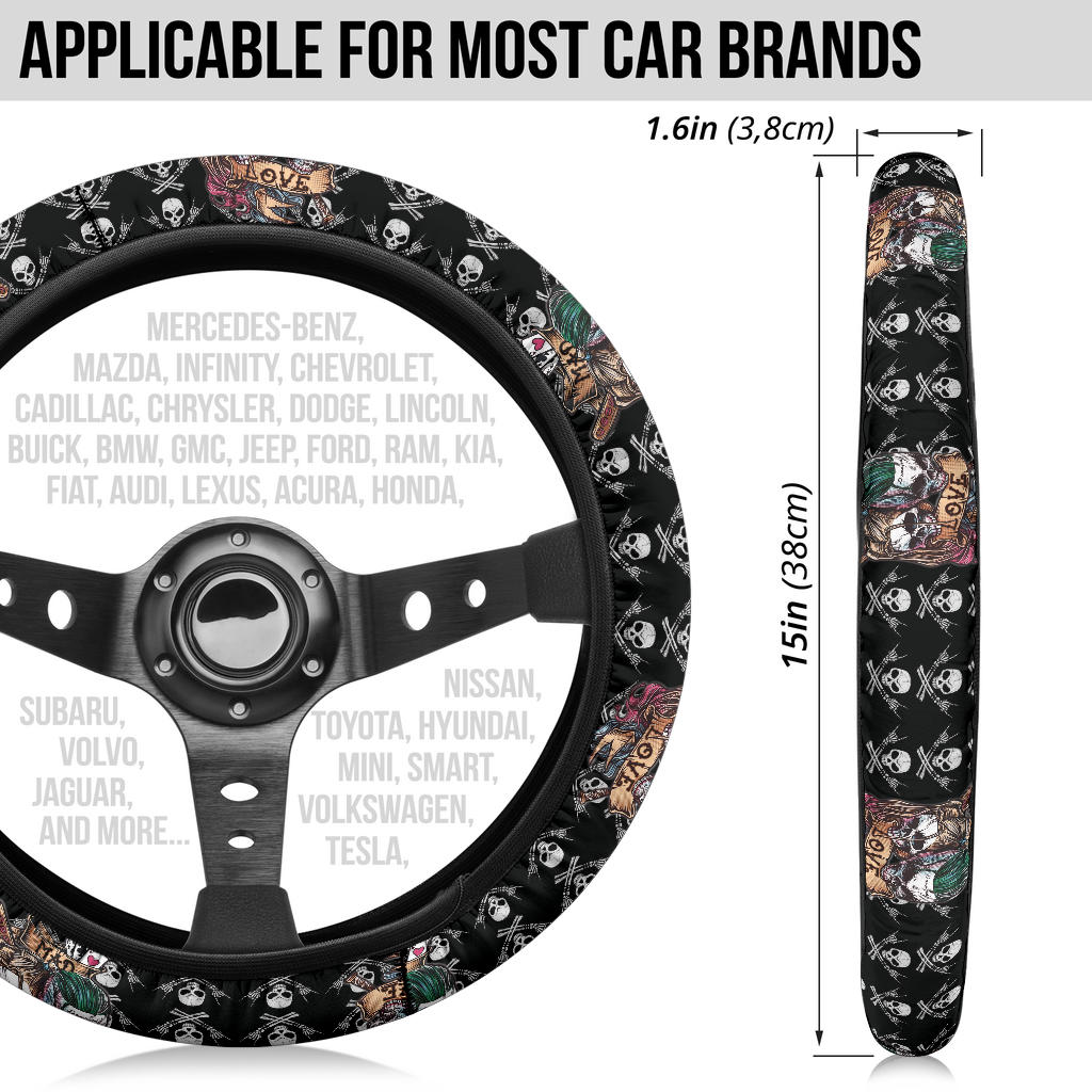 Detail Harley Quinn Steering Wheel Cover Nomer 13