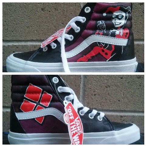 Detail Harley Quinn Vans Shoes Nomer 20