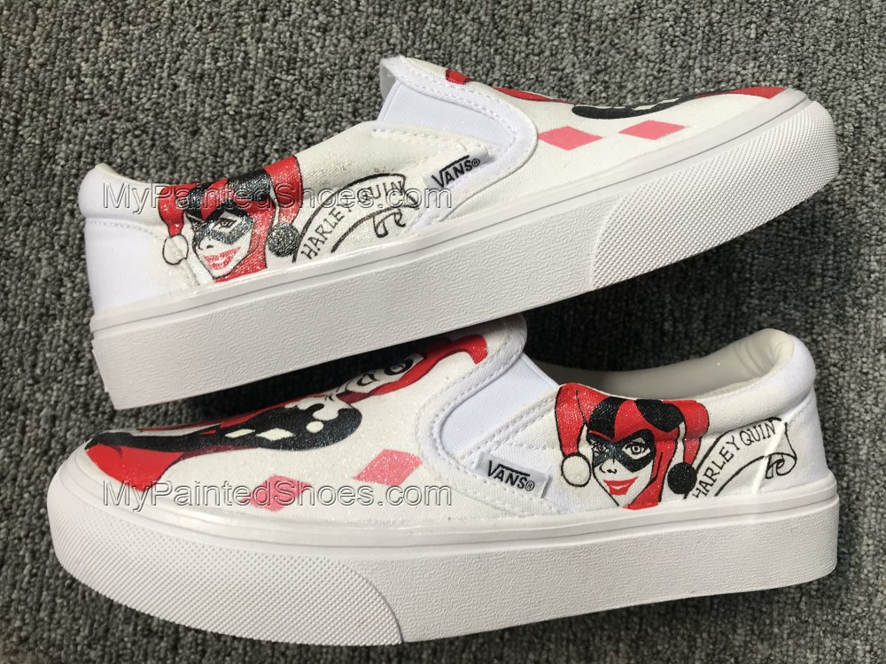 Detail Harley Quinn Vans Shoes Nomer 7